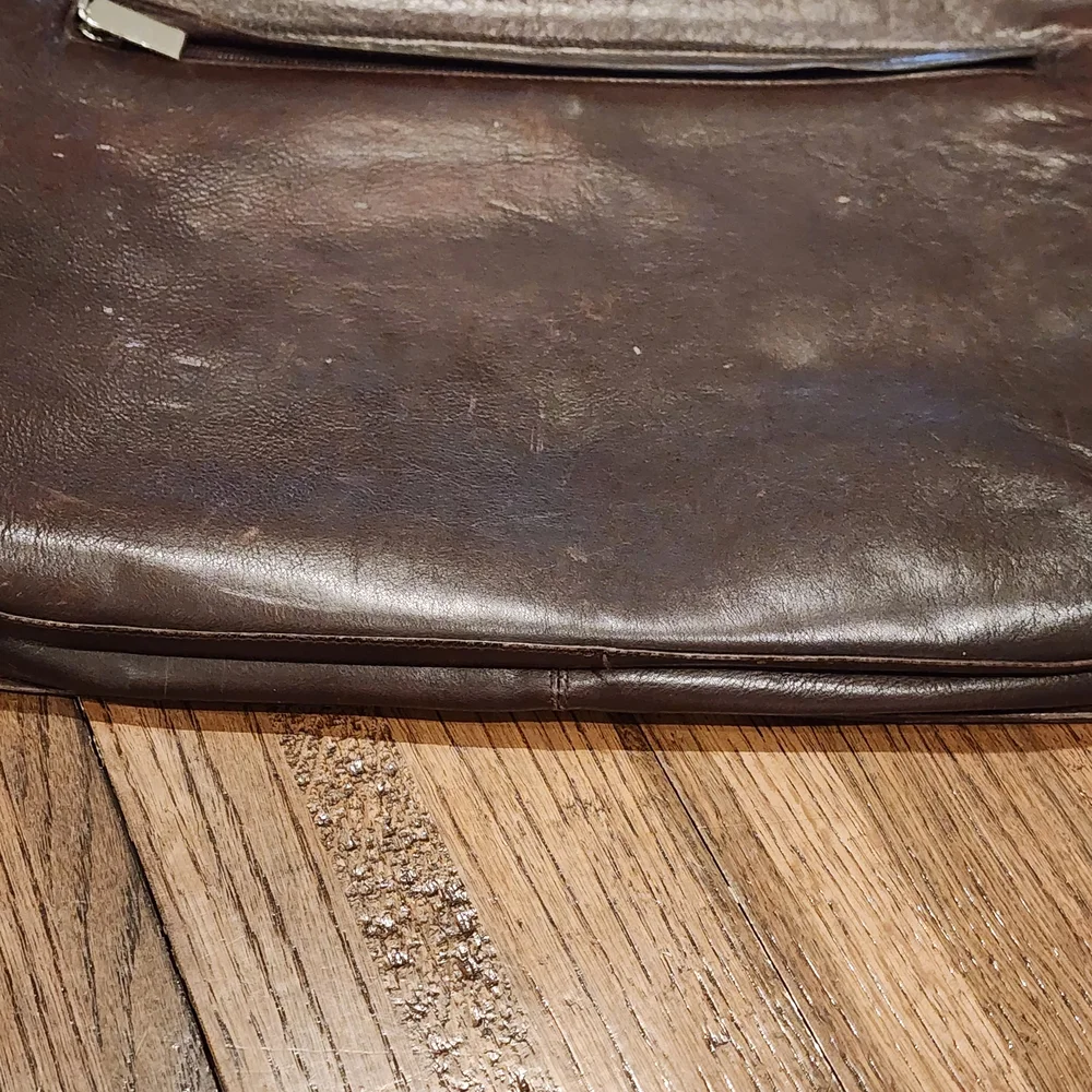 Casa Lopez Brown Leather Briefcase